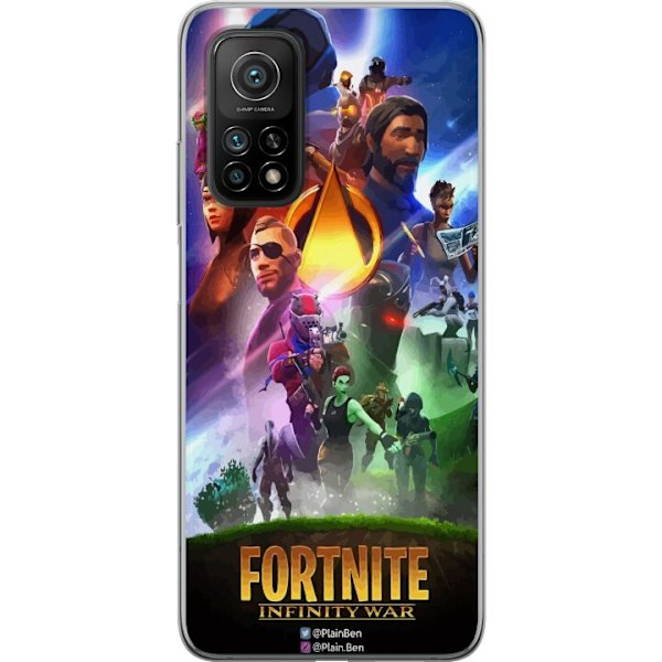 Xiaomi Mi 10T 5G Gennemsigtig cover Fortnite