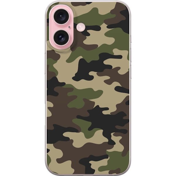 Apple iPhone 16 Gennemsigtig cover Militær