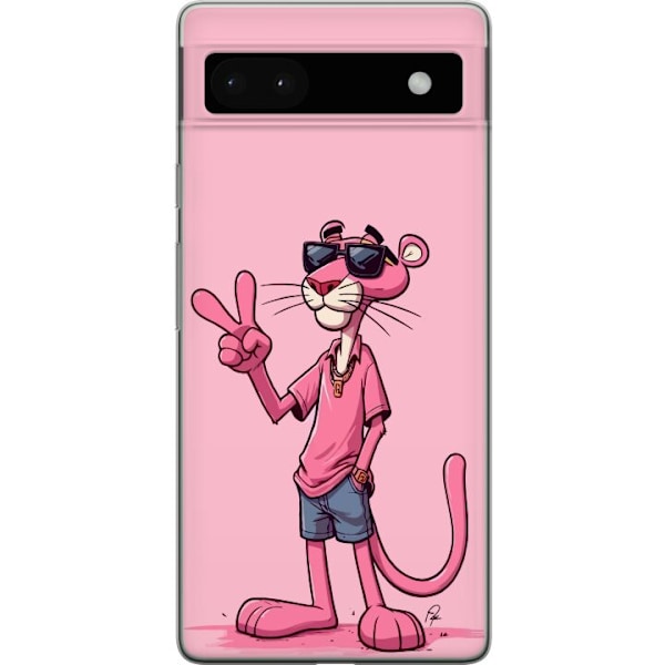 Google Pixel 6a Gjennomsiktig deksel Pink Panter Peace