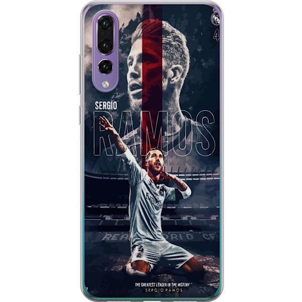 Huawei P20 Pro Läpinäkyvä kuori Ramos Jalkapallolegenda Motiivi Pelaaja Real Madrid Espanja Takaisin Ikoni Nimi Jalkapallotähti Urheilu