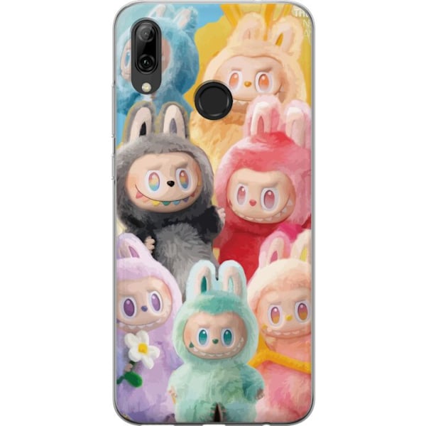 Huawei P smart 2019 Genomskinligt Skal Labubu Sketch Style – Handritat monster i tusch