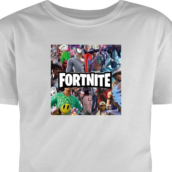 T-shirt för Vuxen | Klassisk Vuxen-T-shirt Fortnite grå XXL