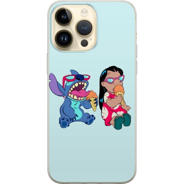 Apple iPhone 14 Pro Max Gennemsigtig cover Lilo & Stitch