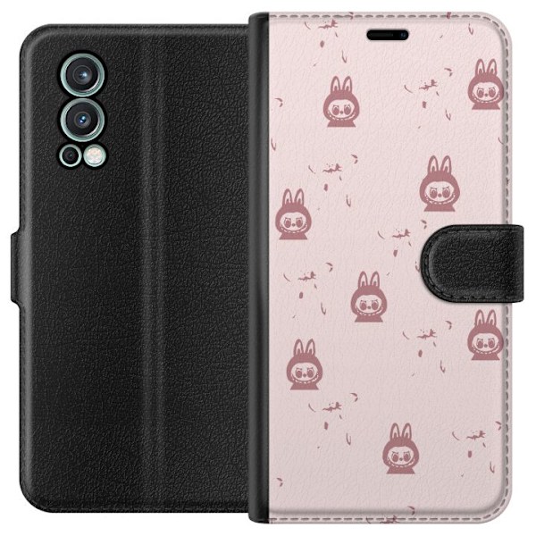 OnePlus Nord 2 5G Tegnebogsetui Labubu Neon Pop - Neonfarvet p