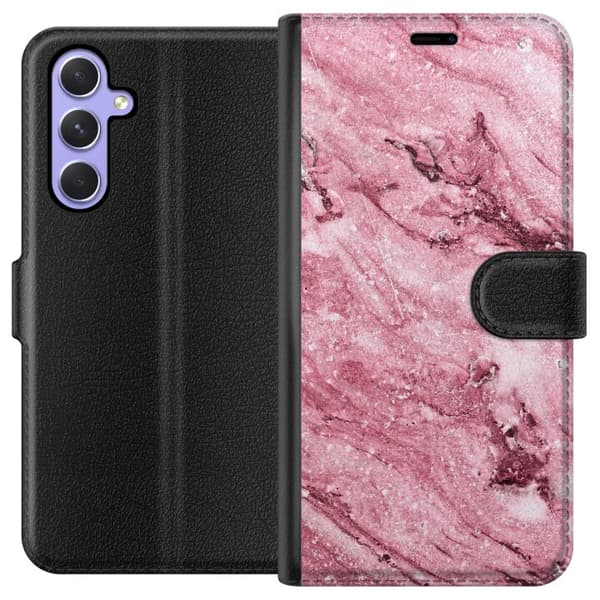 Kompatibel Tegnebogsetui til Samsung Galaxy A54 rosa