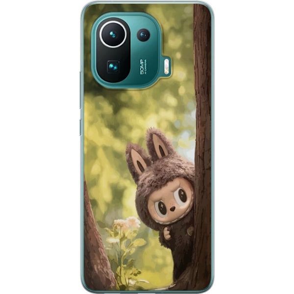 Xiaomi Mi 11 Pro Läpinäkyvä kuori Labubu Graffiti Vibes – Katutaide hirviömuodossa