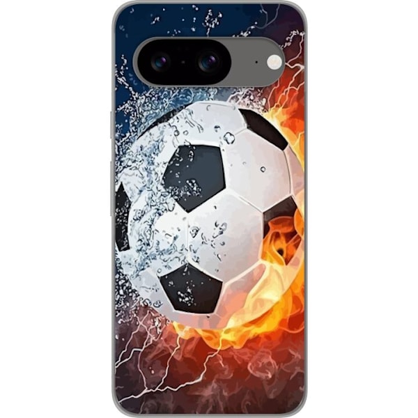 Kompatibelt Mobildeksel til Google Pixel 8 Fotball Eld