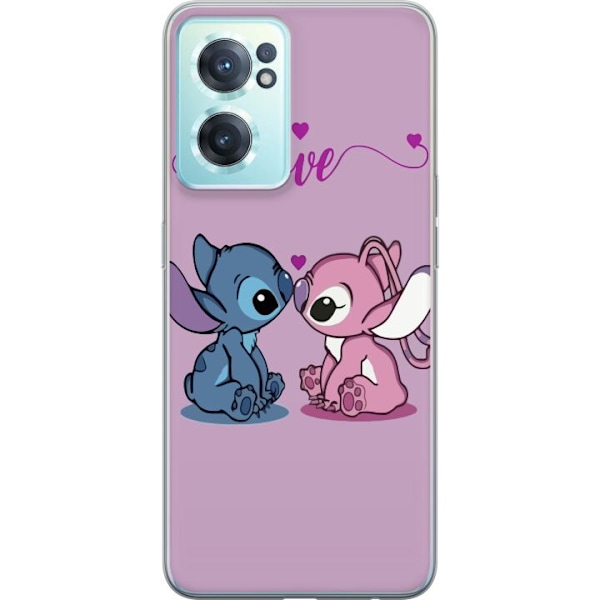 OnePlus Nord CE 2 5G Läpinäkyvä kuori Lilo & Stitch – Ang