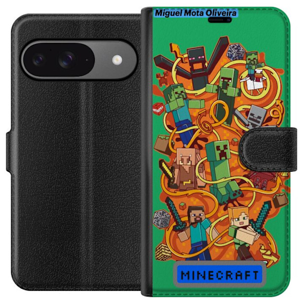 Google Pixel 9 Tegnebogsetui Minecraft