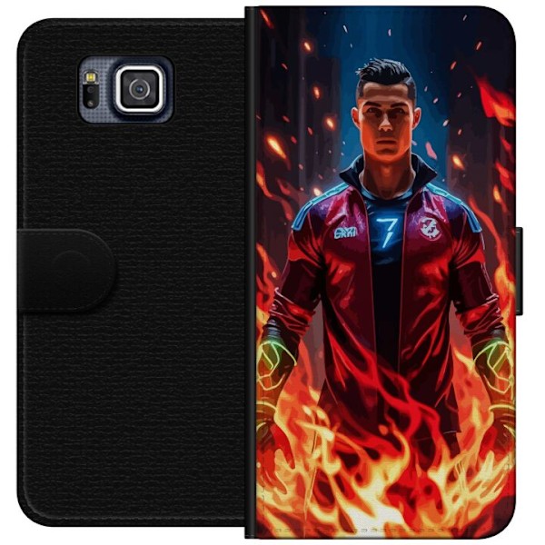 Samsung Galaxy Alpha Tegnebogsetui Ronaldo Inferno - fodboldhelt i flammer