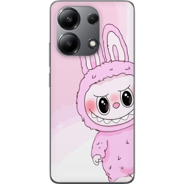 Xiaomi Redmi Note 13 4G Läpinäkyvä kuori Labubu Jänis-sarj