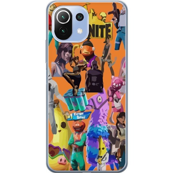 Xiaomi Mi 11 Lite Gennemsigtig cover Fortnite