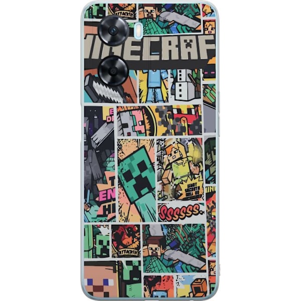 OnePlus Nord N20 SE Genomskinligt Skal Minecraft Art