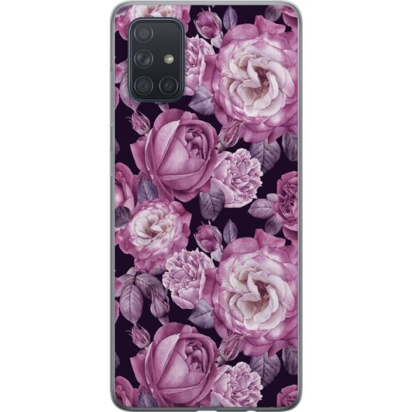 Samsung Galaxy A71 Cover / Mobilcover - Blomster