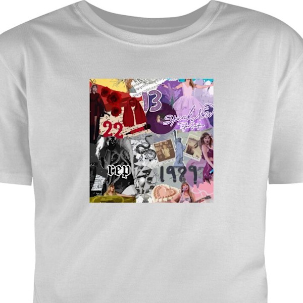 T-skjorte for Voksen | Klassisk Voksen-T-skjorte Taylor Swift grå XL
