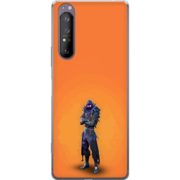 Sony Xperia 1 II Läpinäkyvä kuori Fortnite - Raven