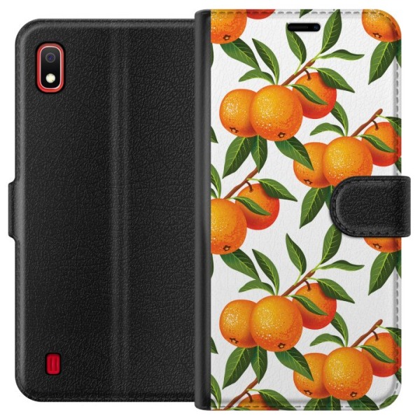 Samsung Galaxy A10 Plånboksfodral Apelsin