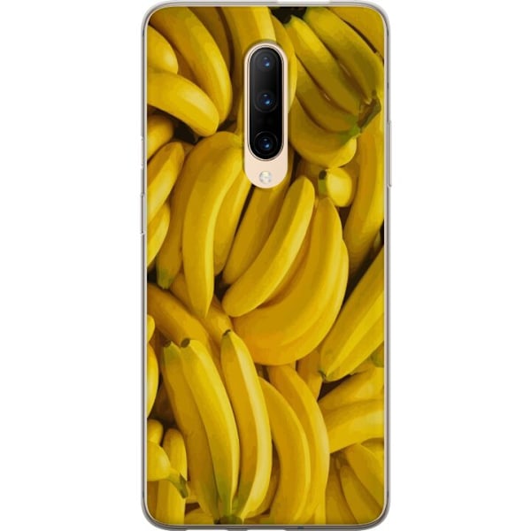 OnePlus 7 Pro Genomskinligt Skal Banana Pattern – lekfullt mönster med gula bananer