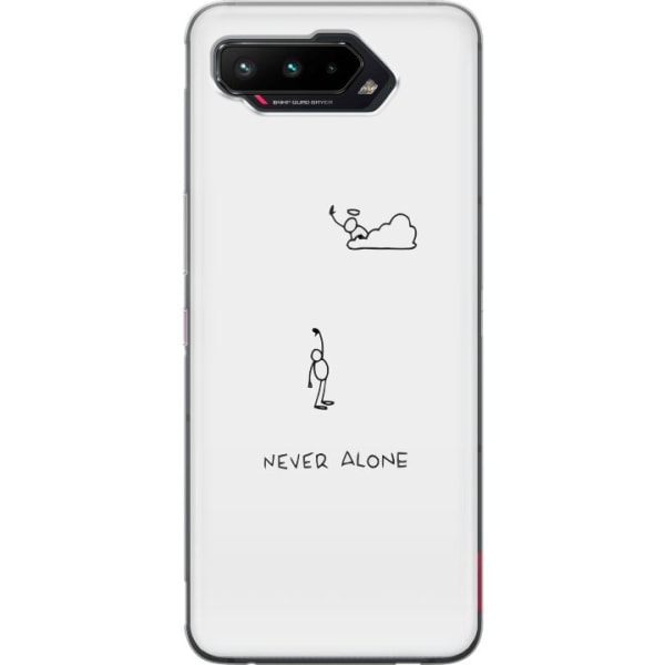 Asus ROG Phone 5 Läpinäkyvä kuori Ei koskaan yksin