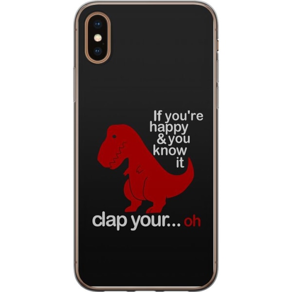 Apple iPhone XS Cover / Mobilcover - Dinosaur