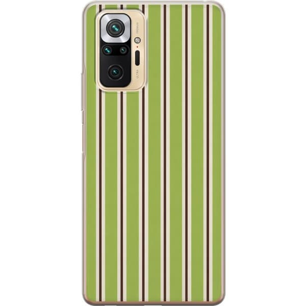Kompatibelt Mobilskal till Xiaomi Redmi Note 10 Pro Matcha Stripe grön