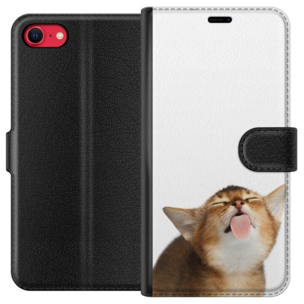 Apple iPhone 7 Plånboksfodral Cat Keeps You Clean