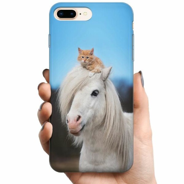 Apple iPhone 8 Plus TPU Mobilskal Häst & Katt