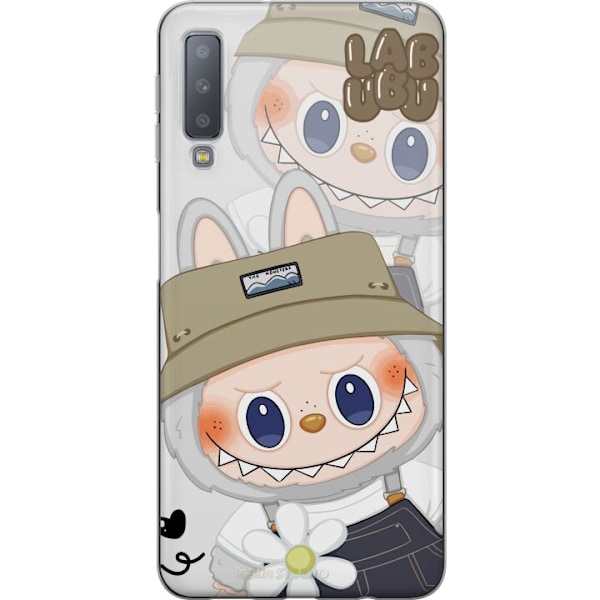 Samsung Galaxy A7 (2018) Läpinäkyvä kuori Labubu Minimal Mo