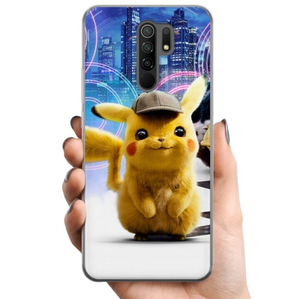 Xiaomi Redmi 9 TPU Mobilcover Detektiv Pikachu