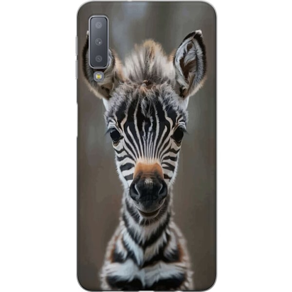 Samsung Galaxy A7 (2018) Läpinäkyvä kuori Giraffi Eläinaihe Afrikka Luonto Graafinen Kuva Savanni Villieläimet Suosittu Seinätaide Eksoottinen T
