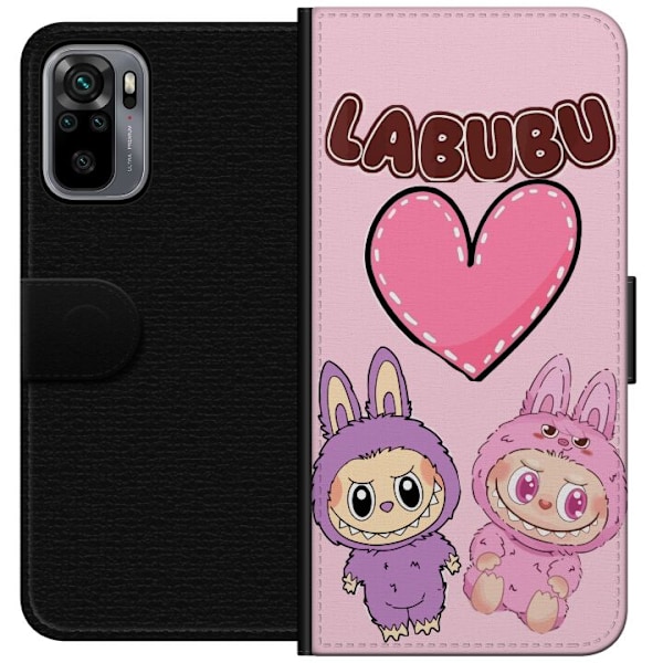 Xiaomi Redmi Note 10S Lommeboketui Labubu Pink Monster