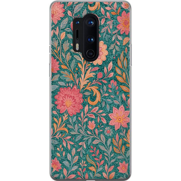 OnePlus 8 Pro Gjennomsiktig deksel Floral Dream