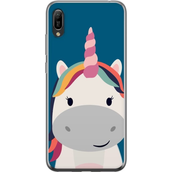 Huawei Y6 Pro (2019) Genomskinligt Skal Enhörning / Unicorn