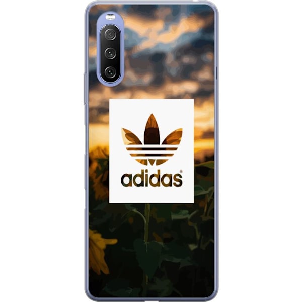 Sony Xperia 10 III Lite Genomskinligt Skal Adidas