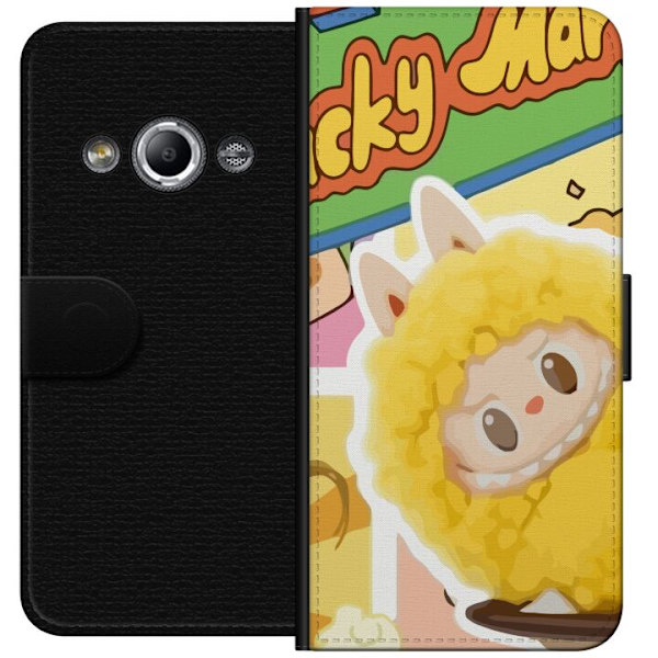 Samsung Galaxy Xcover 3 Tegnebogsetui Labubu Wacky Mart Pop Mart Serie Samlerfigur Sød Design Populært Motiv Figurserie Kreativ Kunst Leksak