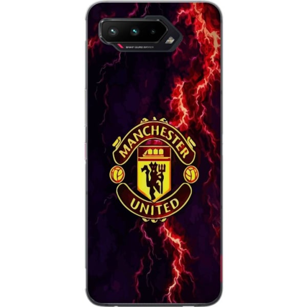 Asus ROG Phone 5 Läpinäkyvä kuori Manchester United