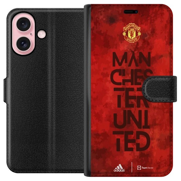 Apple iPhone 16 Lommeboketui Manchester United FC