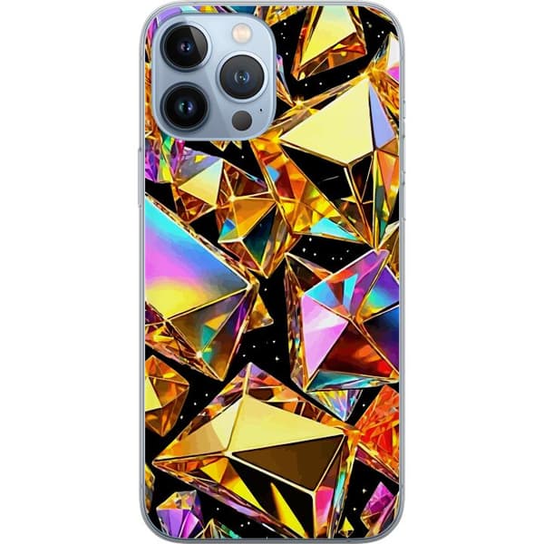 Kompatibelt Mobilskal till Apple iPhone 13 Pro Max 3D Guld