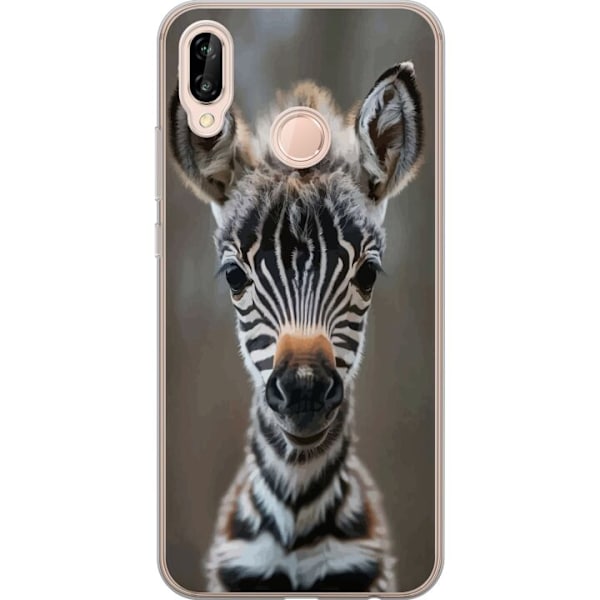 Huawei P20 lite Läpinäkyvä kuori Giraffi Eläinaihe Afrikka Luonto Graafinen Kuva Savanni Villieläimet Suosittu Seinätaide Eksoottinen Teema