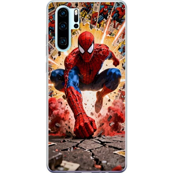 Kompatibelt Mobildeksel til Huawei P30 Pro Spider Man action