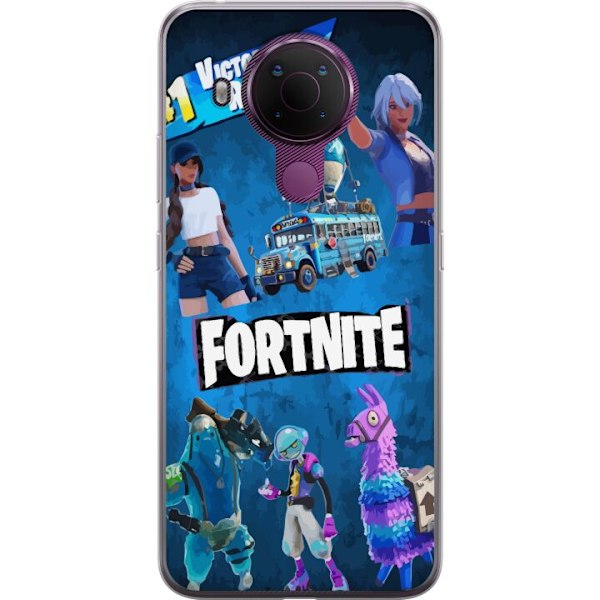 Nokia 5.4 Läpinäkyvä kuori Fortnite