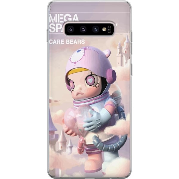Samsung Galaxy S10+ Läpinäkyvä kuori Mega Space Molly Care Bears Series - Share Bear Edition