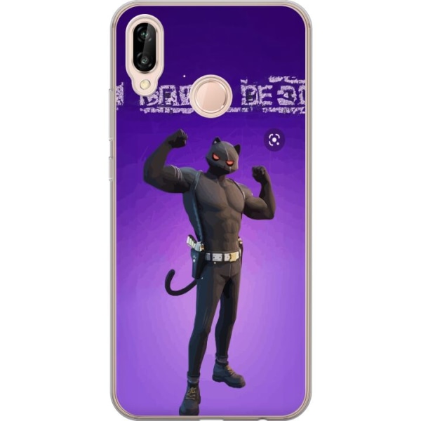 Huawei P20 lite Läpinäkyvä kuori Fortnite - Meowscles