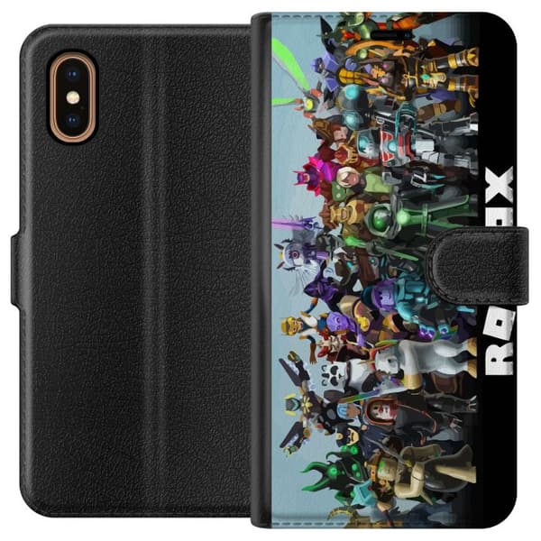Kompatibel Tegnebogsetui til Apple iPhone XS Max Roblox-hold