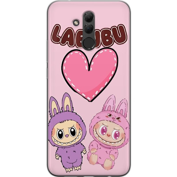 Huawei Mate 20 lite Gennemsigtig cover Labubu Pink Monster
