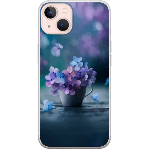 Apple iPhone 13 mini Gennemsigtig cover Blomster Sød