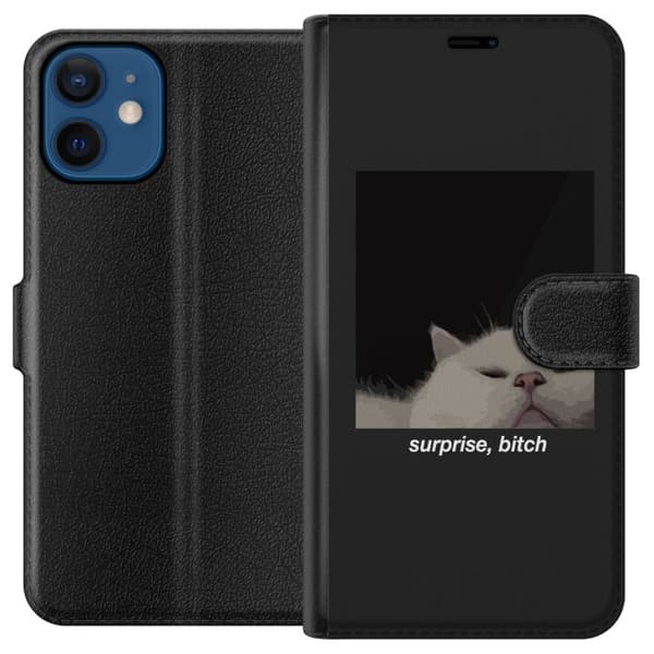 Kompatibelt Plånboksfodral till Apple iPhone 12 mini surprise, bitch