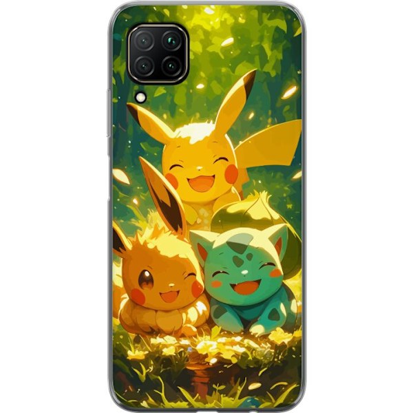 Huawei P40 lite Läpinäkyvä kuori Pixelmonster pelityyli - v