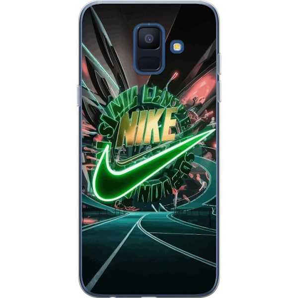 Samsung Galaxy A6 (2018) Genomskinligt Skal Nike