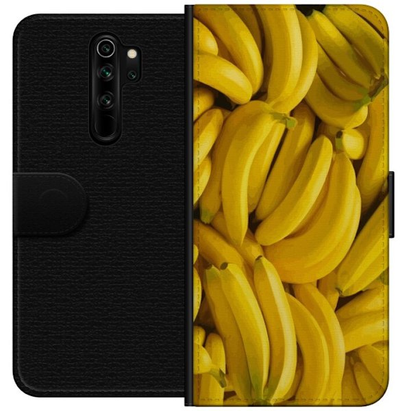 Xiaomi Redmi Note 8 Pro  Tegnebogsetui Banan mønster